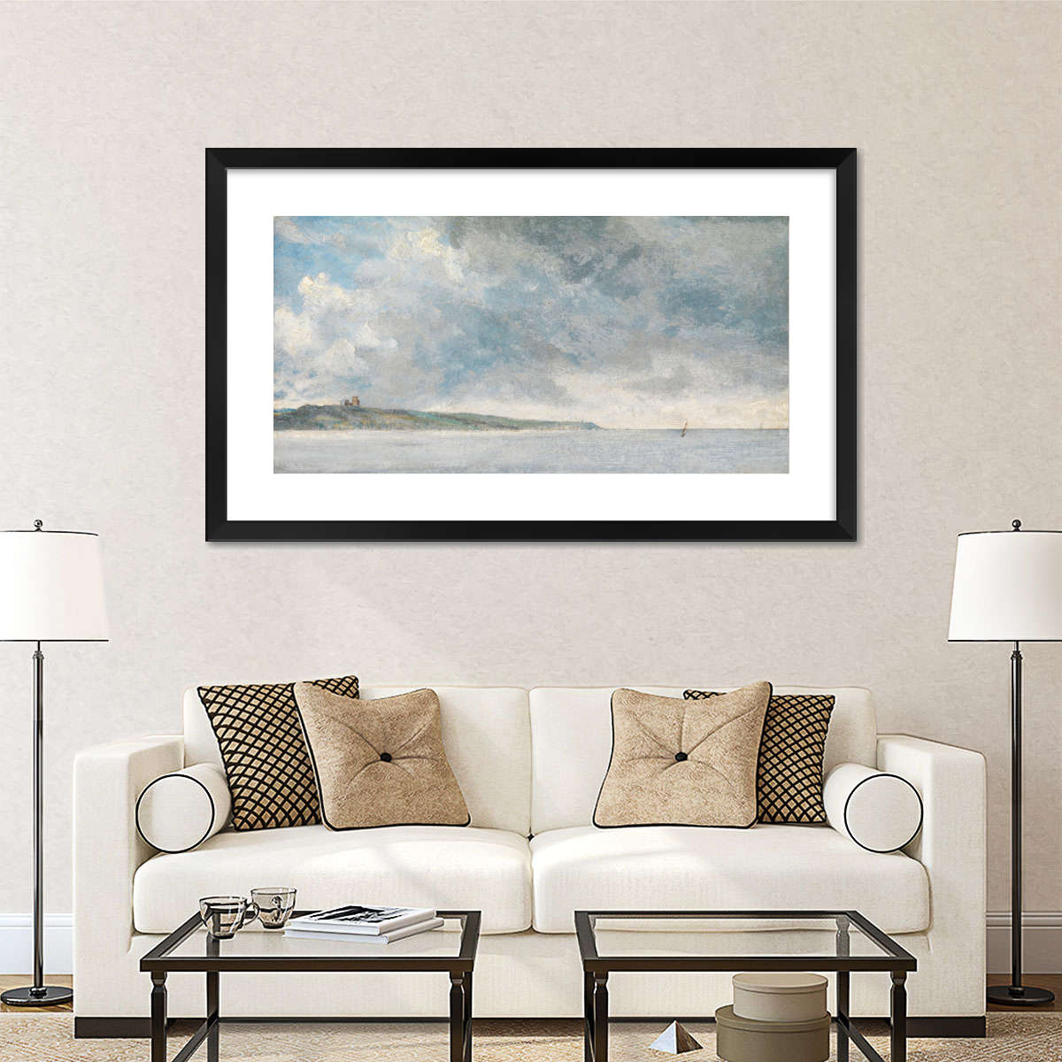 Coastal Scene With Cliffs Wall Art - Image 6