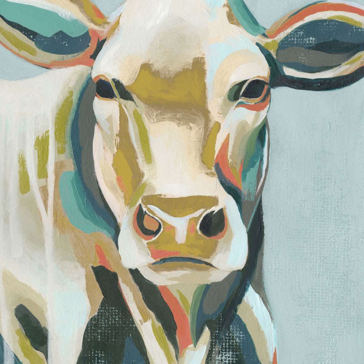 Colorful Cows III Wall Art - Image 2
