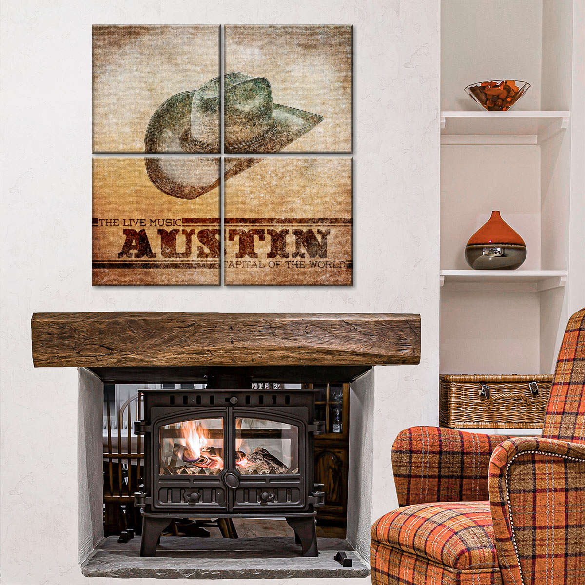 Cowboy Austin Wall Art - Image 4