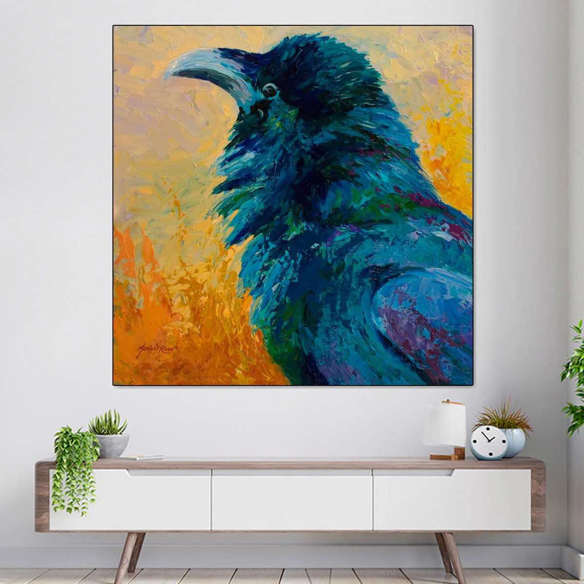 Crow Study Wall Art - Image 3