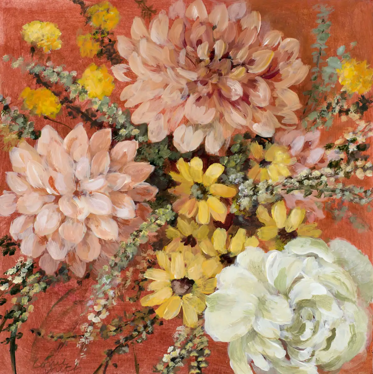Daises And Dahlias Wall Art - Image 9