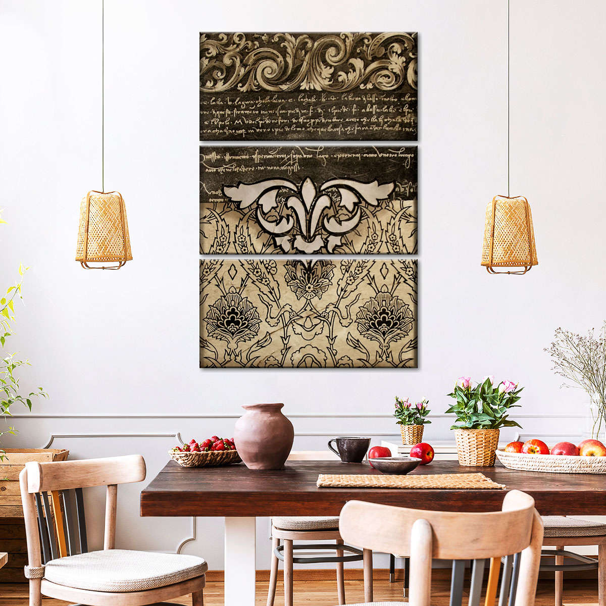 Damask Composition I Wall Art - Image 4