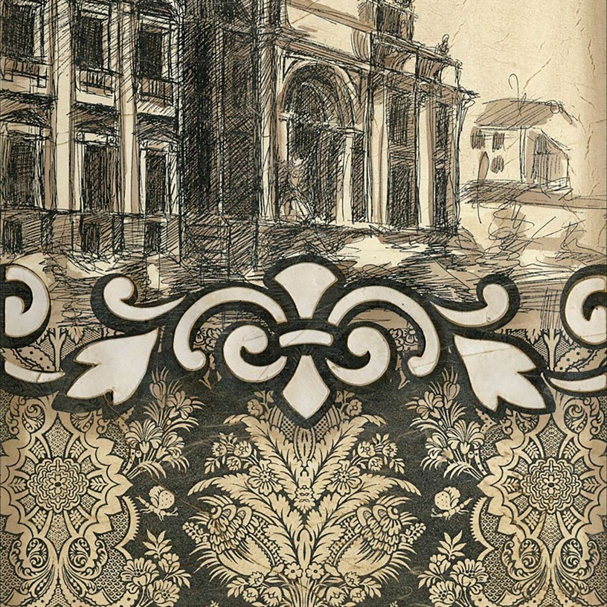 Damask Composition III Wall Art - Image 2