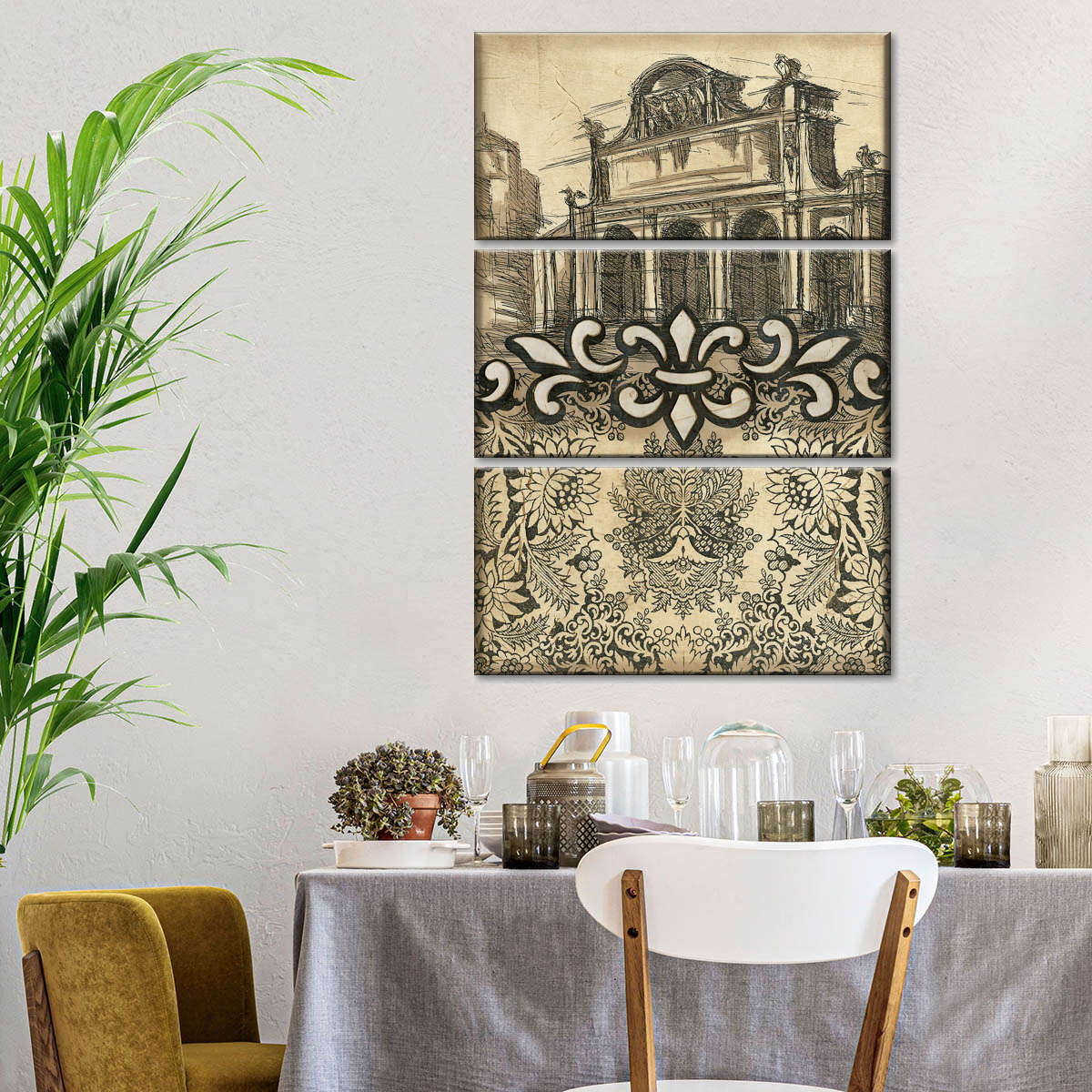 Damask Composition IV Wall Art - Image 4