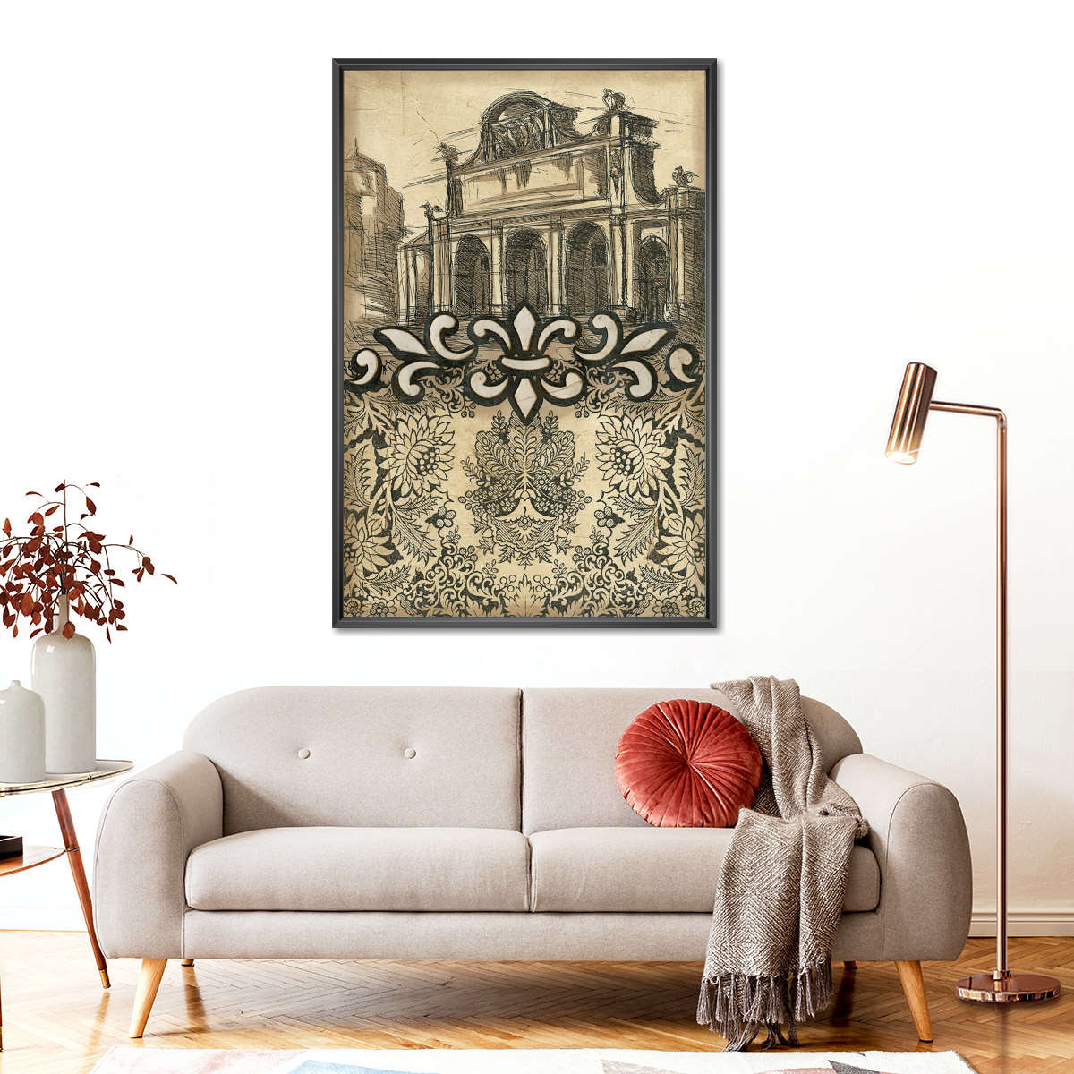 Damask Composition IV Wall Art - Image 5