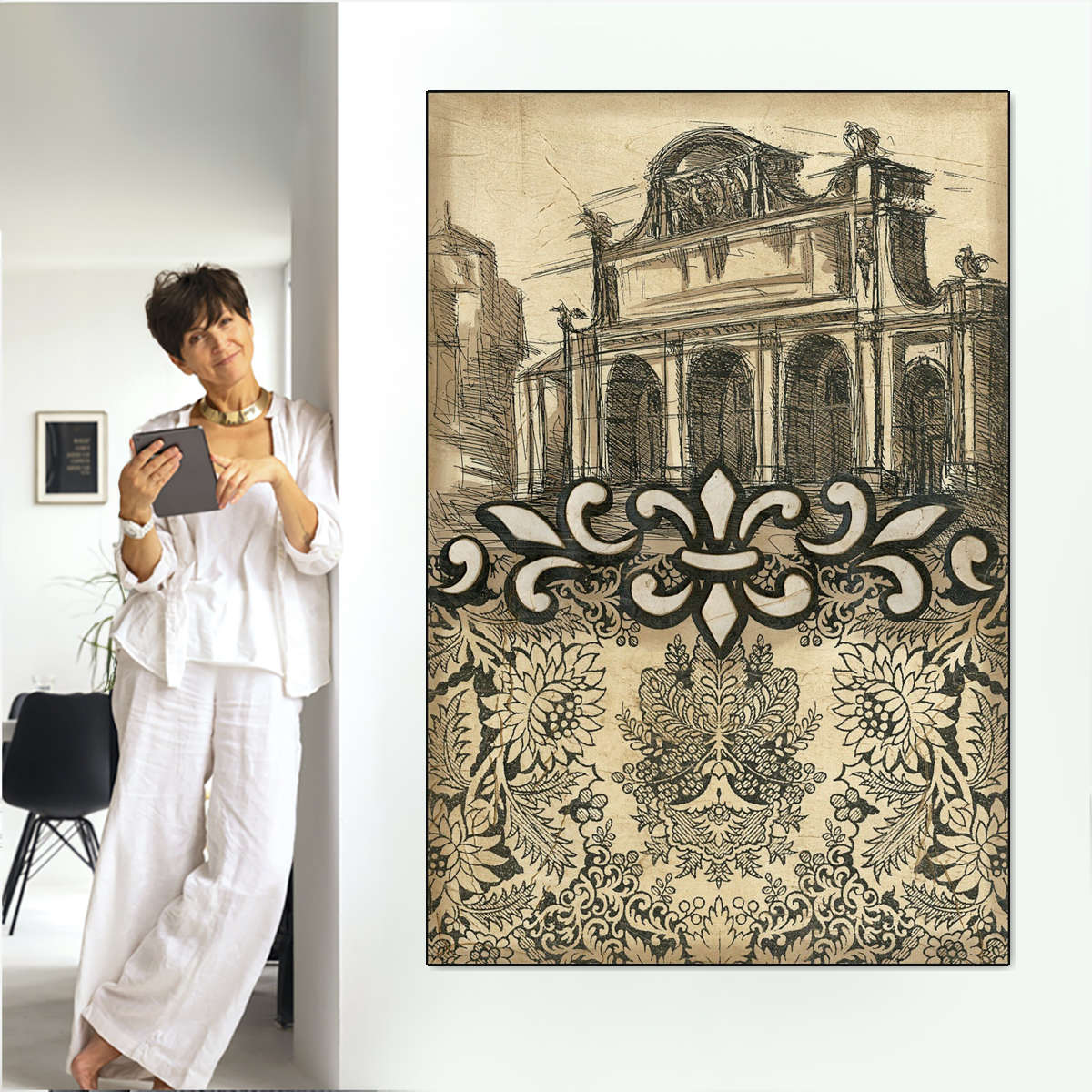 Damask Composition IV Wall Art - Image 7