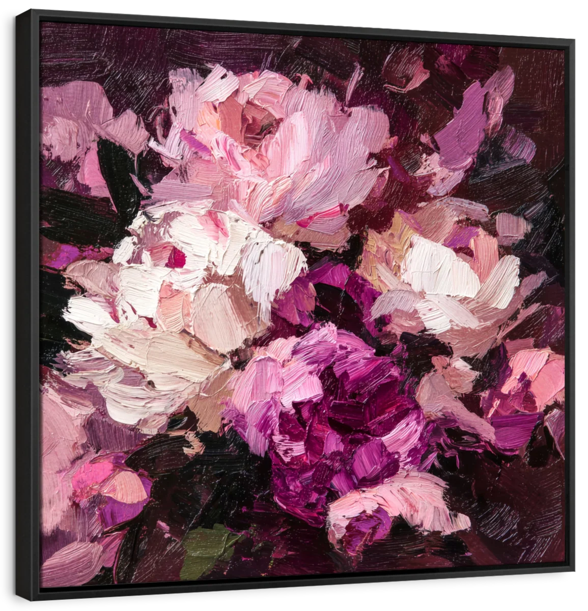 Dark Moody Peonies Wall Art - Image 9