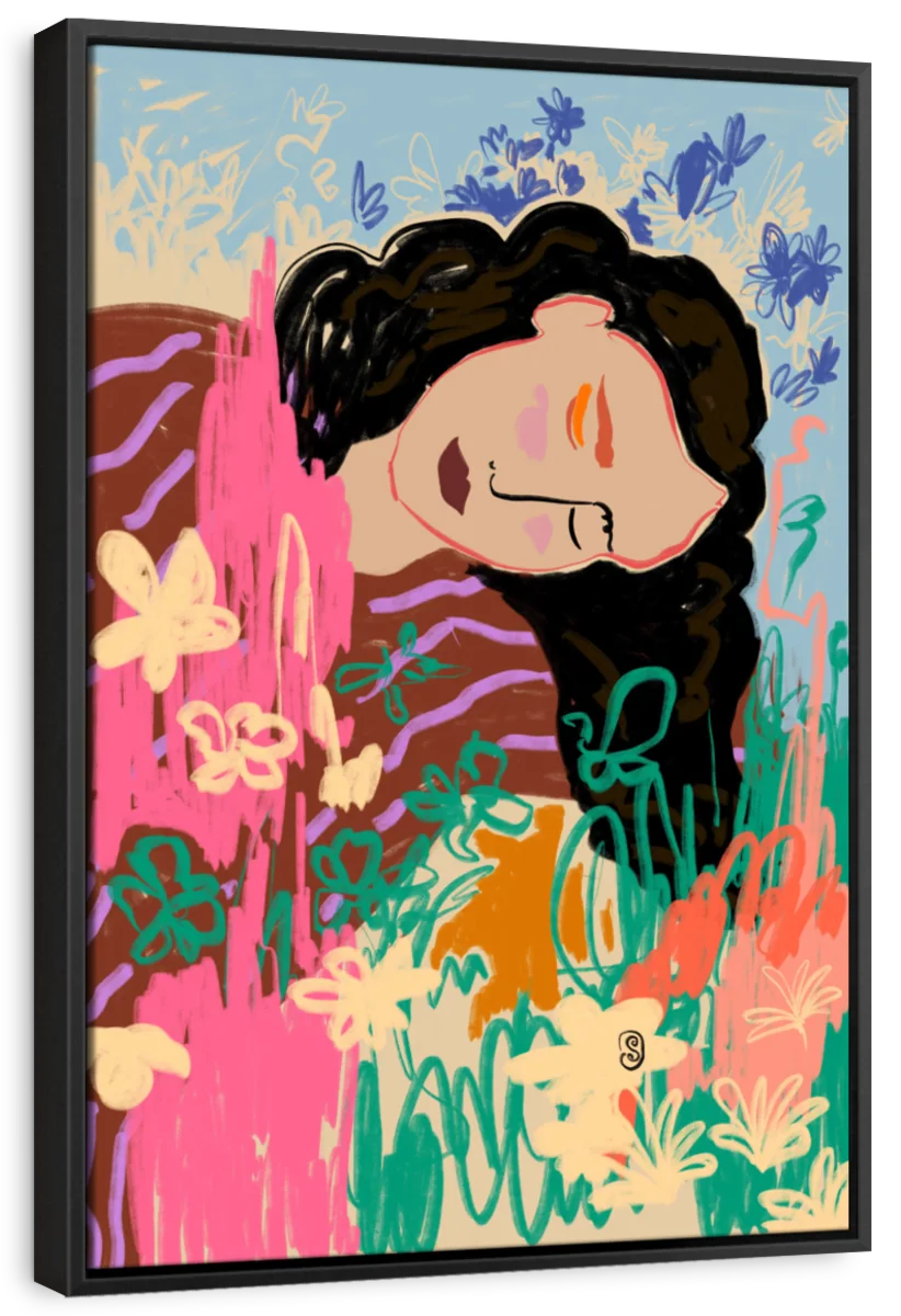 Daydreaming Lady Wall Art - Image 6