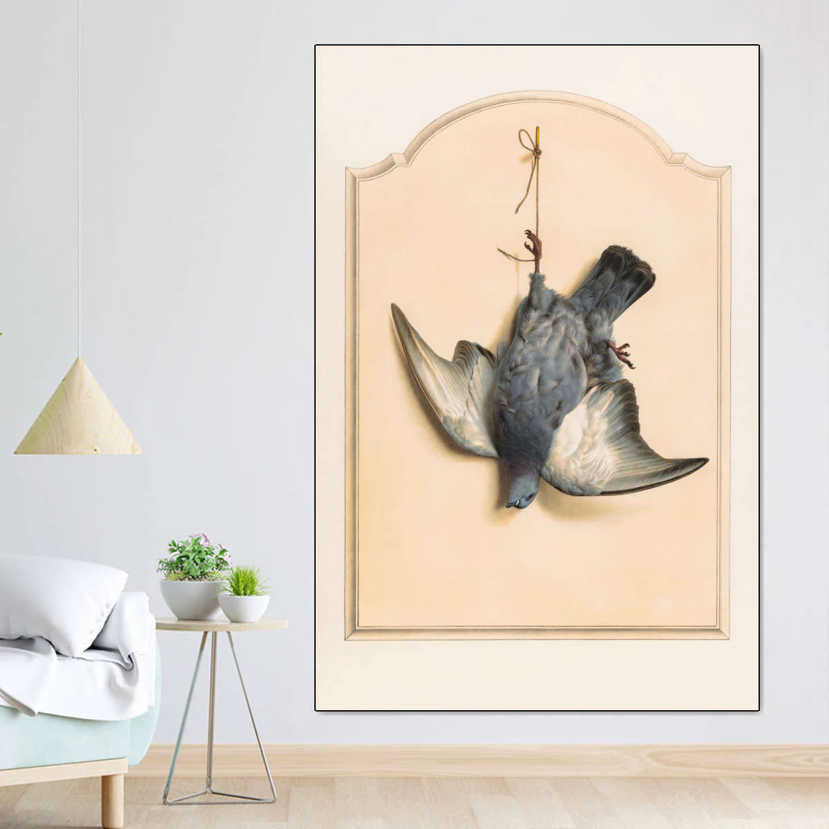 Dead Rock Dove Hanging By One Leg Wall Art - Image 3