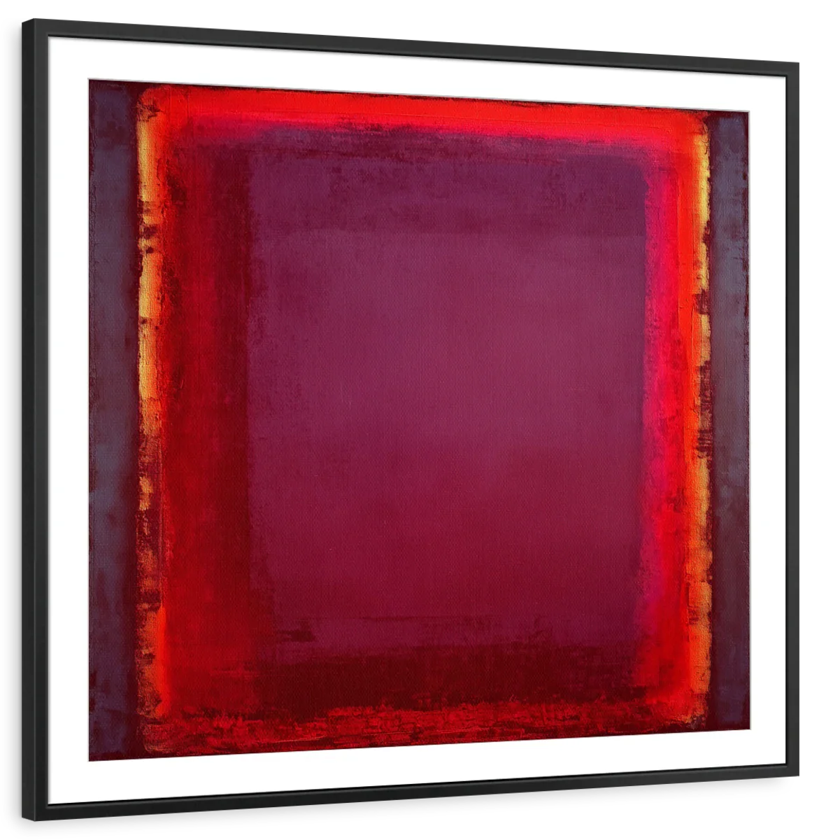 Deep Red Rothko-Style Abstract Wall Art - Image 10