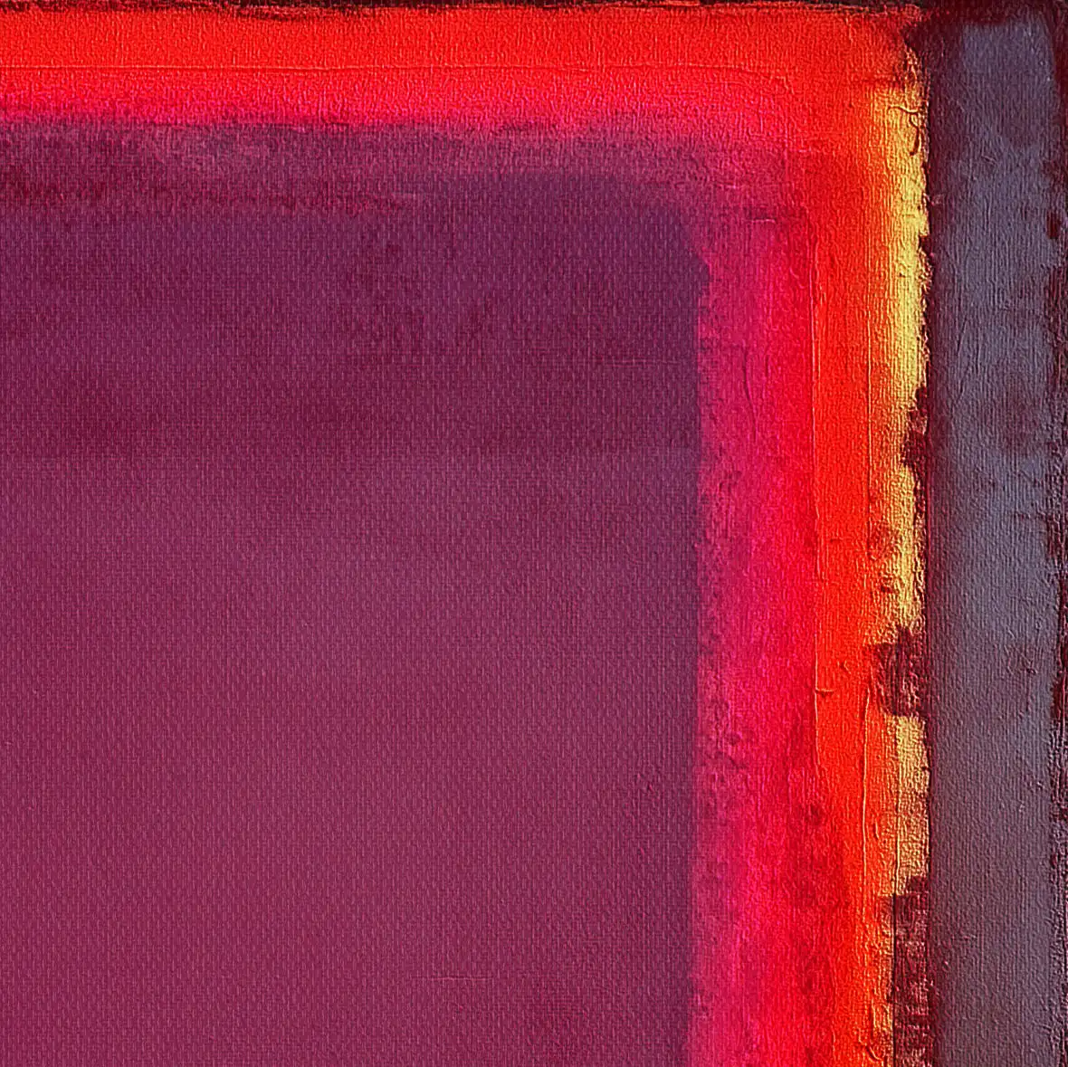 Deep Red Rothko-Style Abstract Wall Art - Image 16