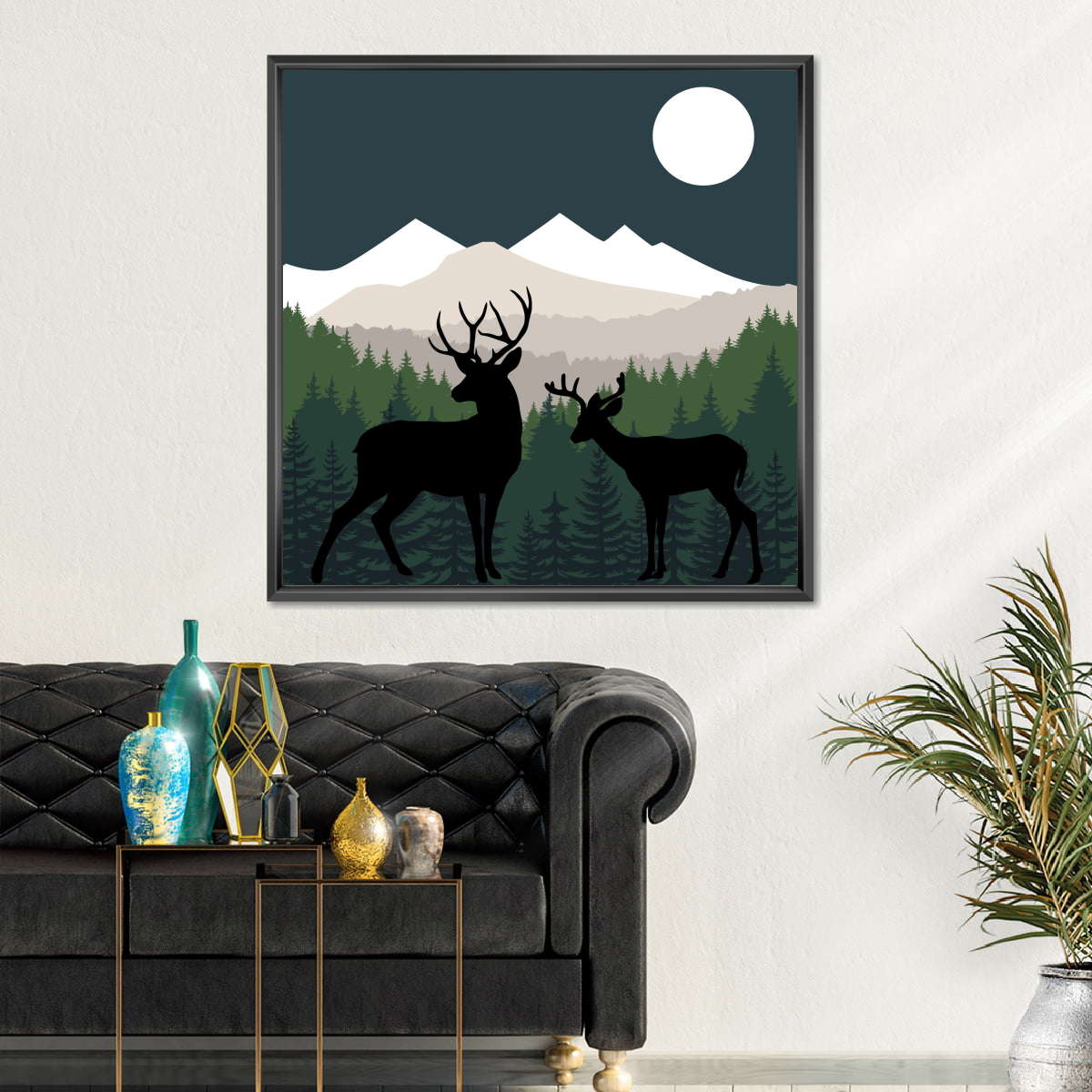 Deer Path Moon Wall Art - Image 5