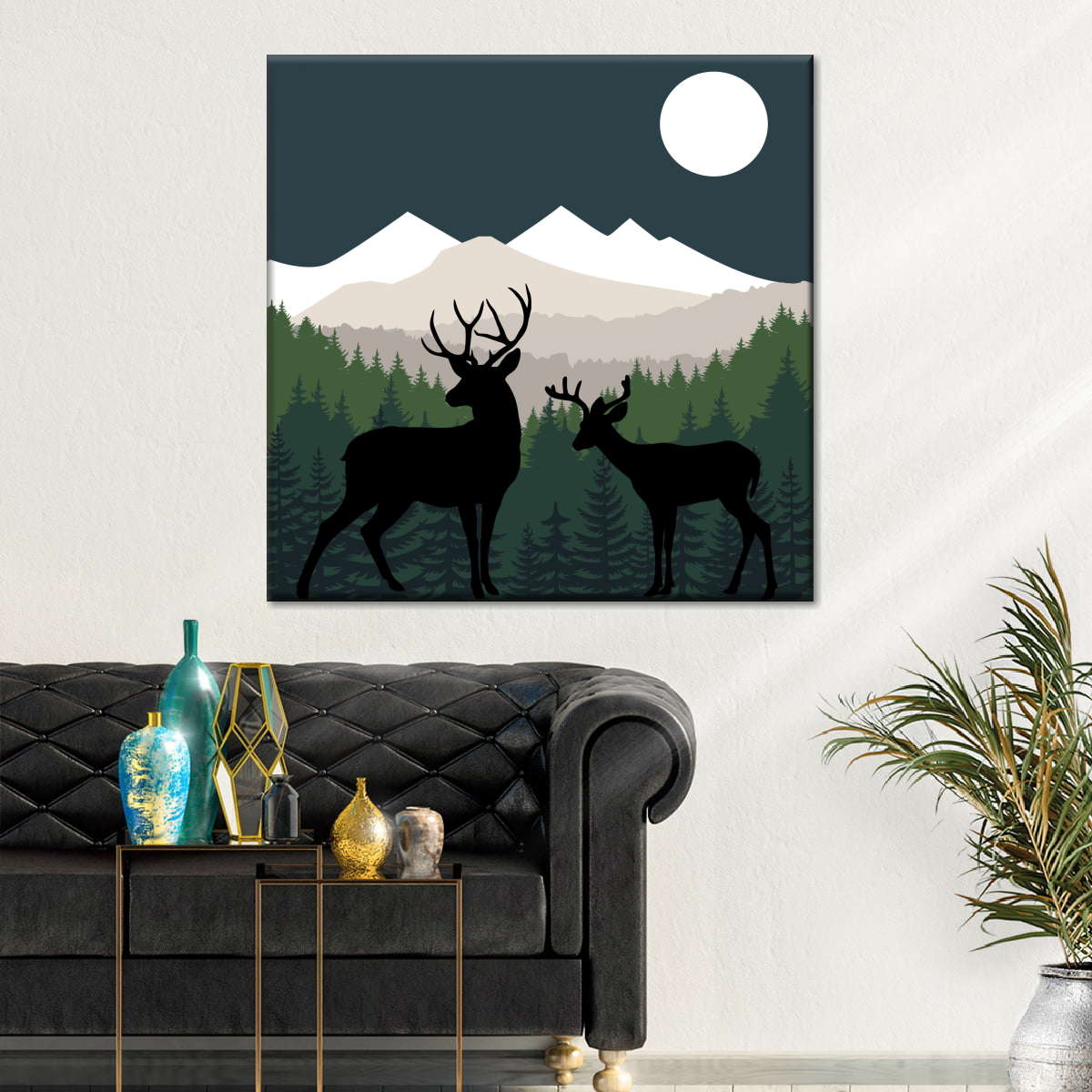 Deer Path Moon Wall Art - Image 7