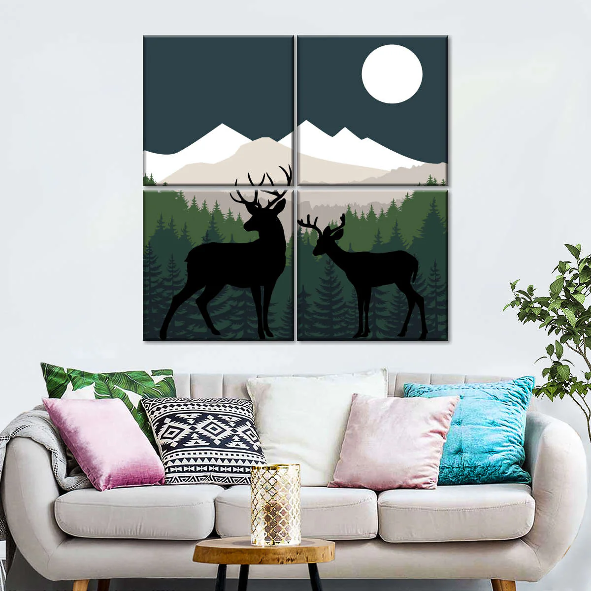 Deer Path Moon Wall Art - Image 8