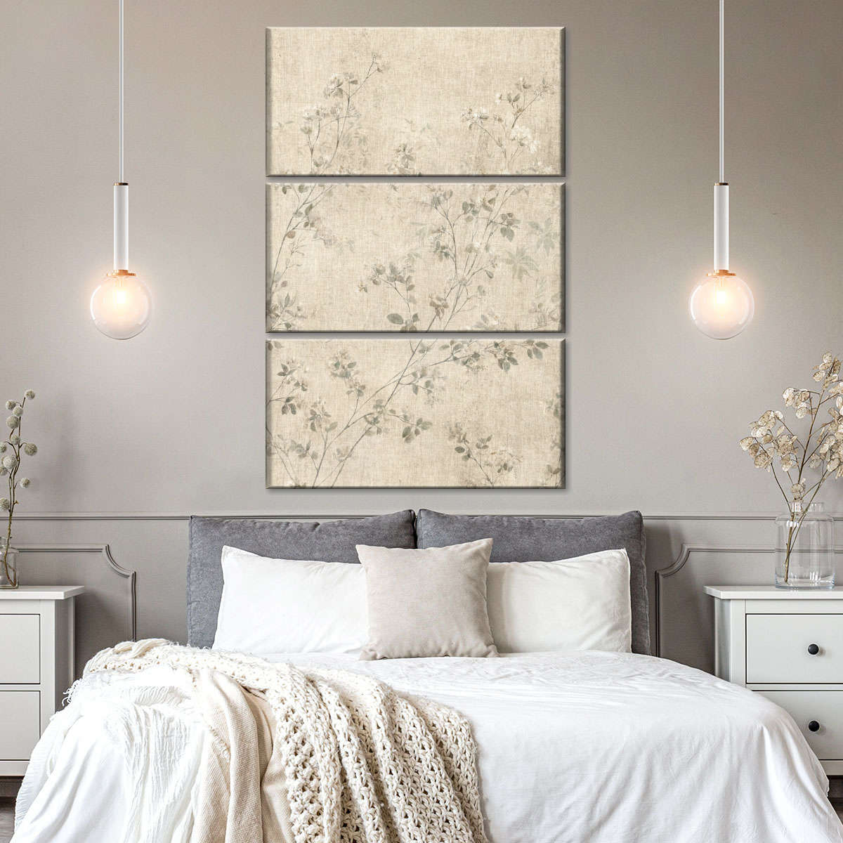 Delicate Botanical Wallpaper Wall Art - Image 4