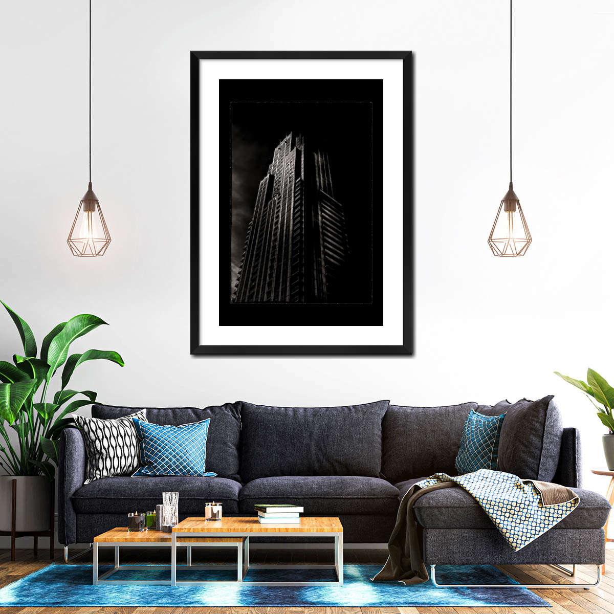 Dramatic Skyscraper Silhouette Wall Art - Image 6