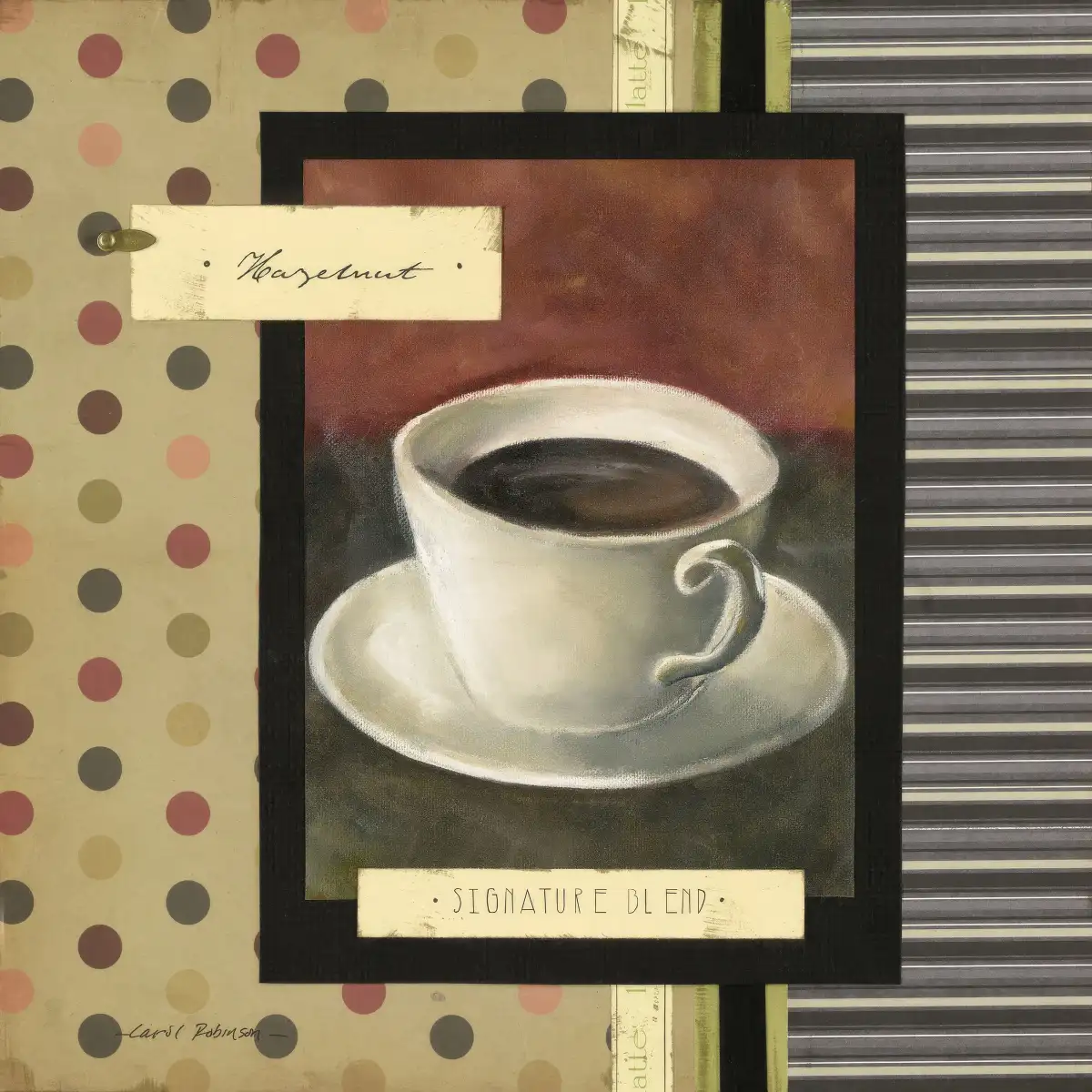 Drinking Hazelnut Coffee Wall Art - Image 13