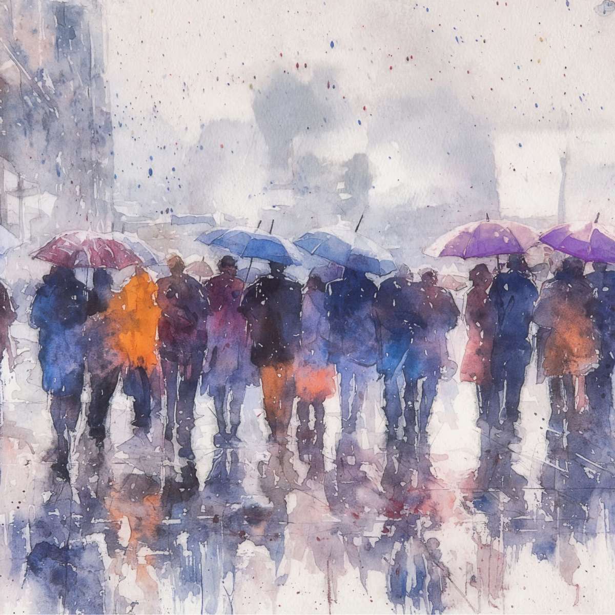 Dublin In The Rain Wall Art - Image 20