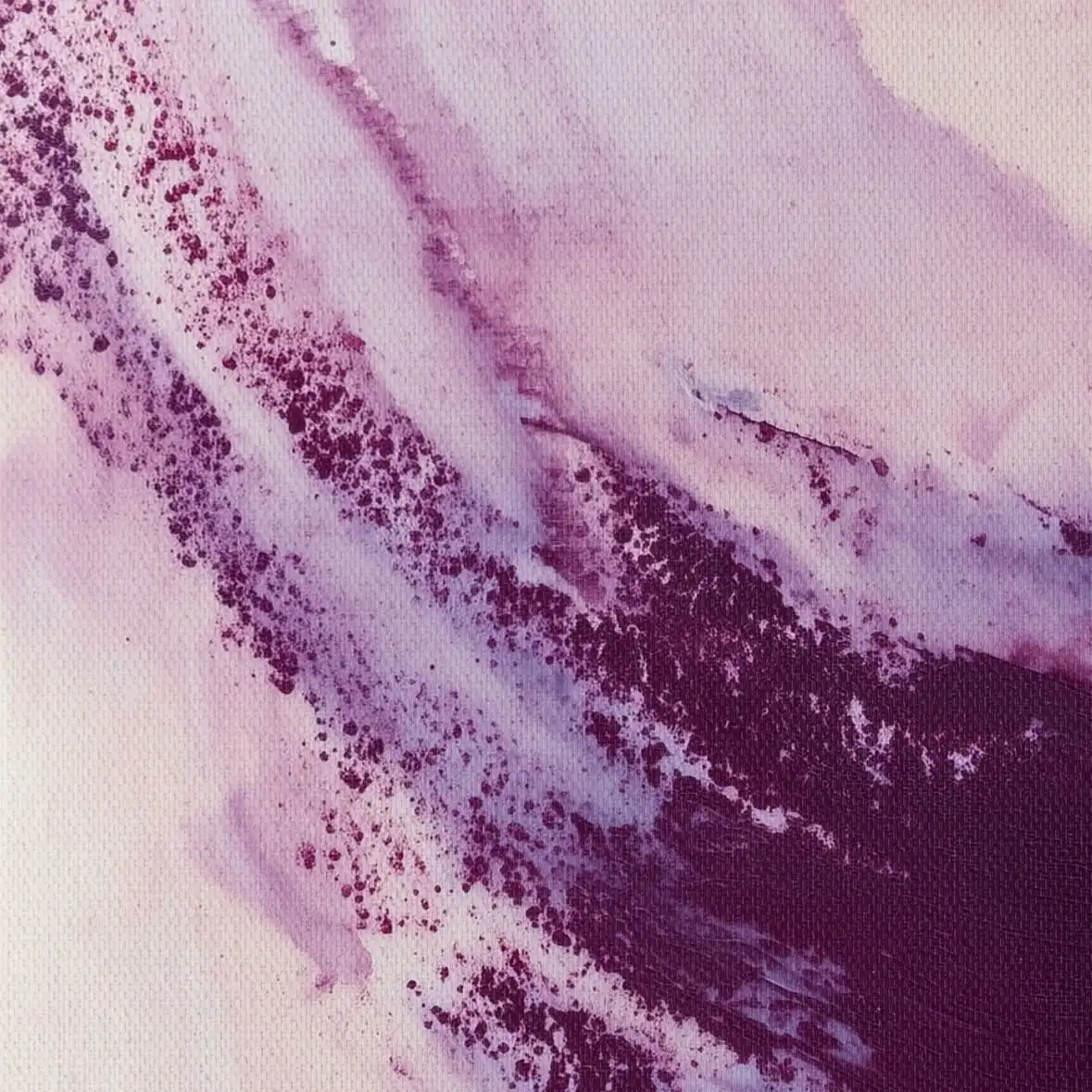 Dynamic Purple Brushstroke Abstract Wall Art - Image 14