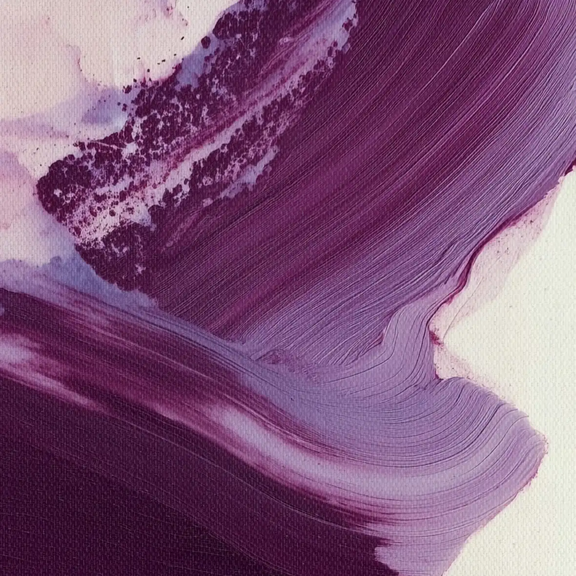 Dynamic Purple Brushstroke Abstract Wall Art - Image 16