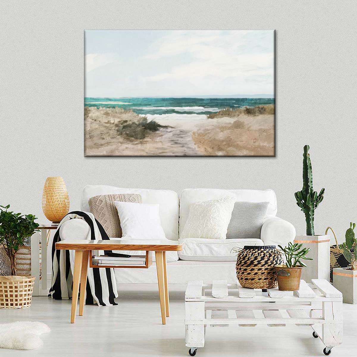 Empty Beach Path Wall Art - Image 3