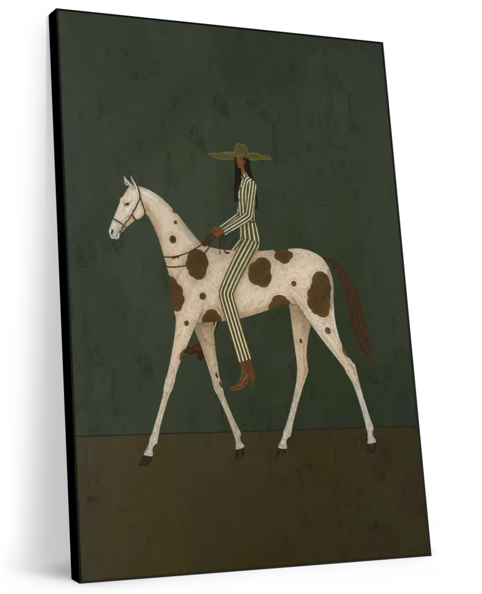 Equestrian Elegance in Stripes Wall Art - Image 11