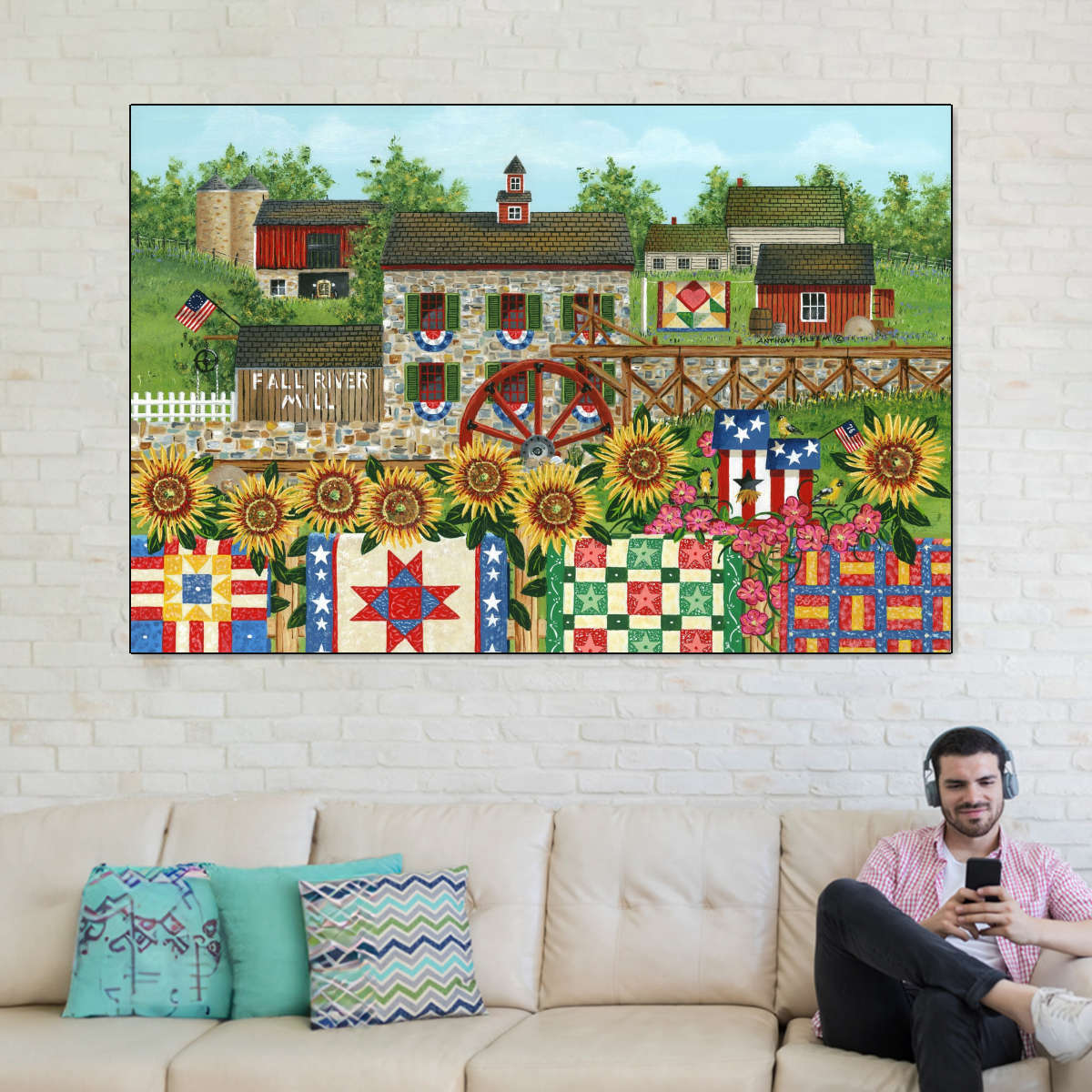 Fall River Mill Wall Art - Image 7
