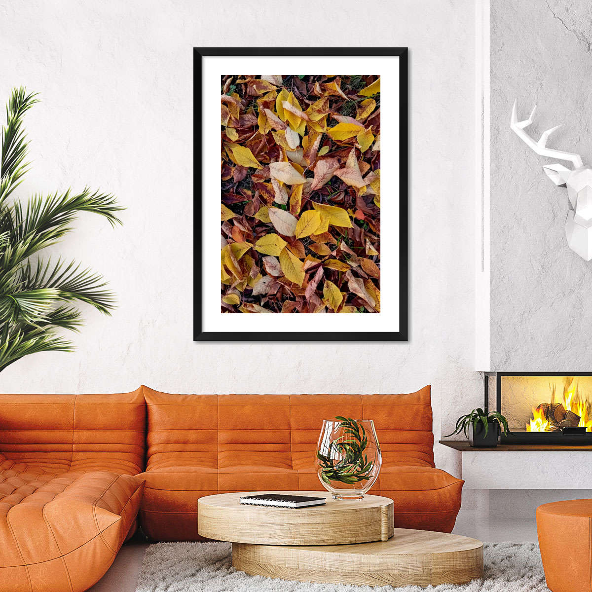 Fallen Autumn Leaves Wall Art - Image 6