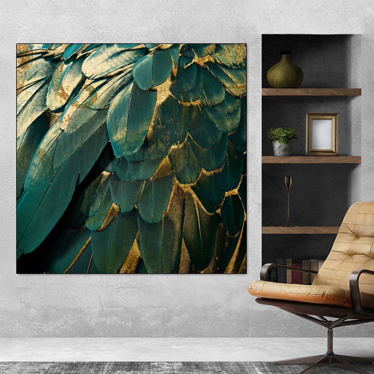 Feather Glitter Wall Art - Image 8