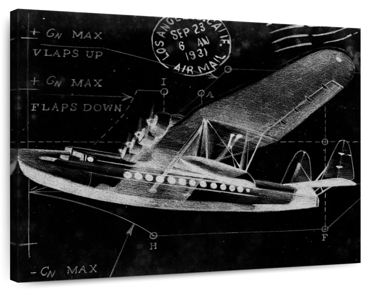 Flight Schematic III Wall Art - Image 2