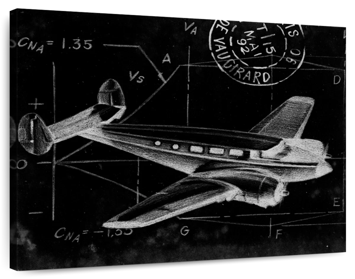 Flight Schematic IV Wall Art - Image 2