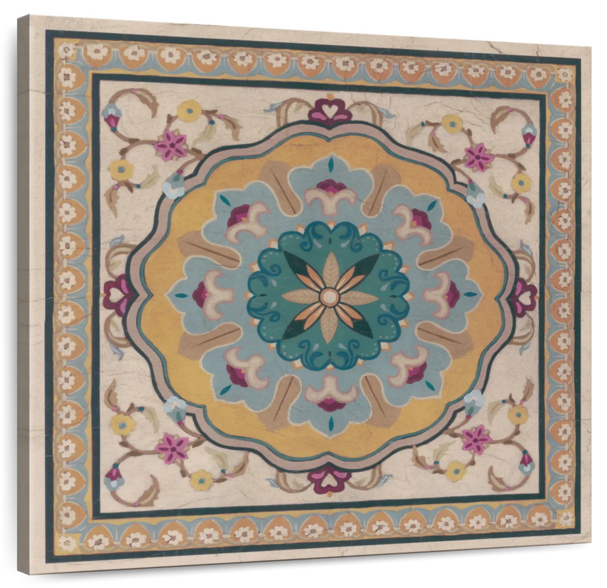 Floral Bazaar Tile III Wall Art