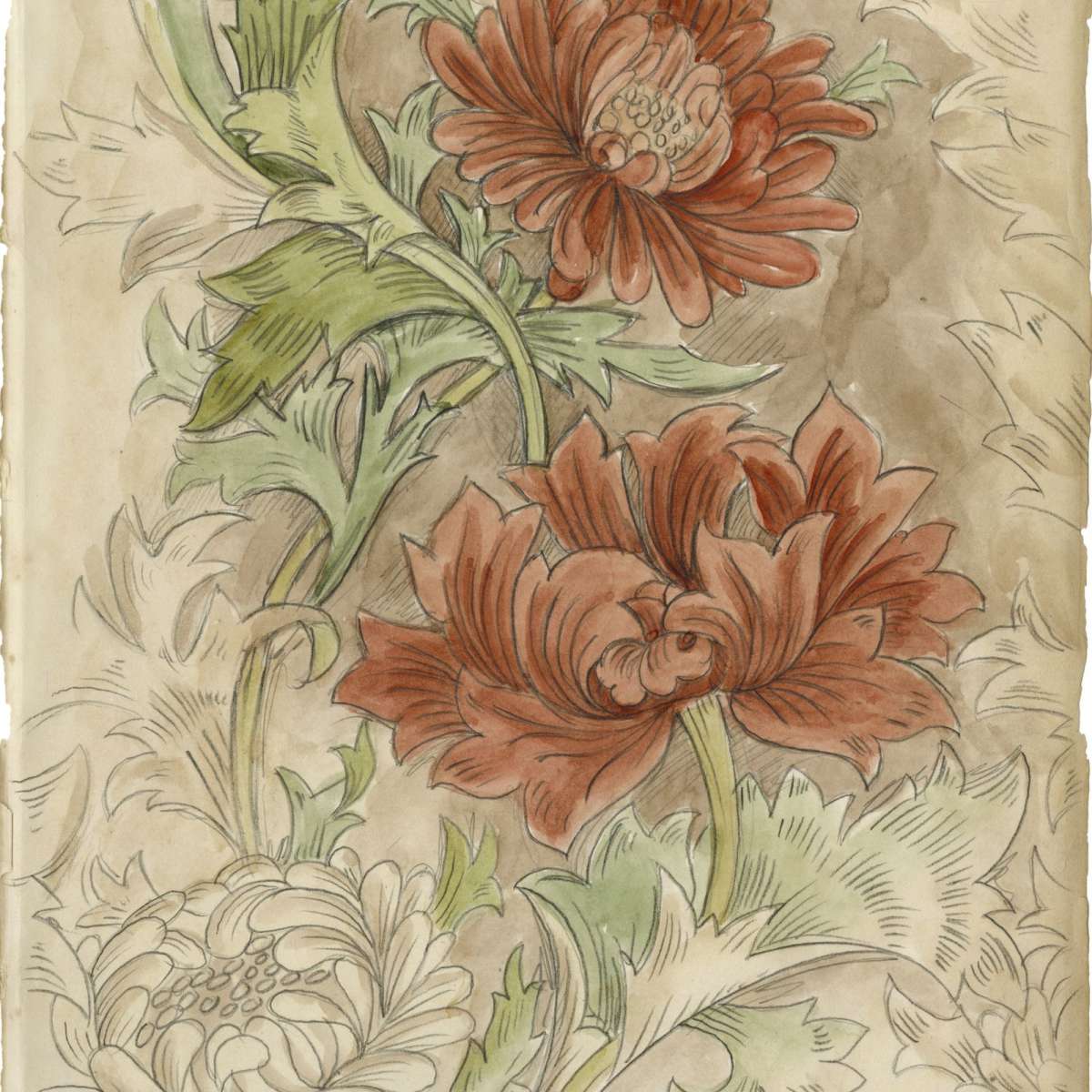Floral Pattern Study I Wall Art - Image 2