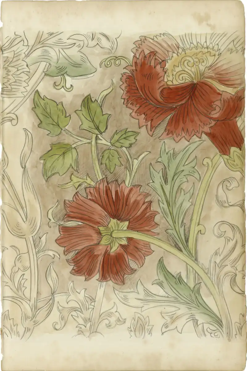 Floral Pattern Study II Wall Art - Image 12