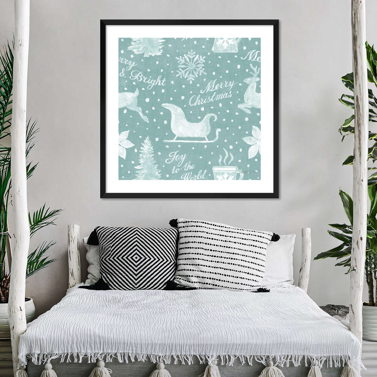 Floursack Holiday Bright Pattern IC Wall Art - Image 7