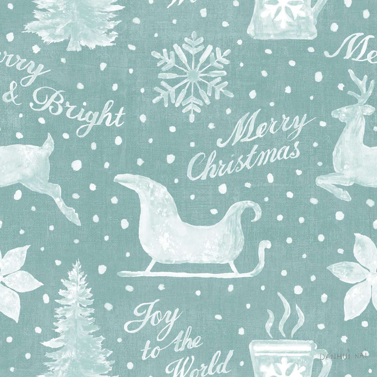 Floursack Holiday Bright Pattern IC Wall Art - Image 9