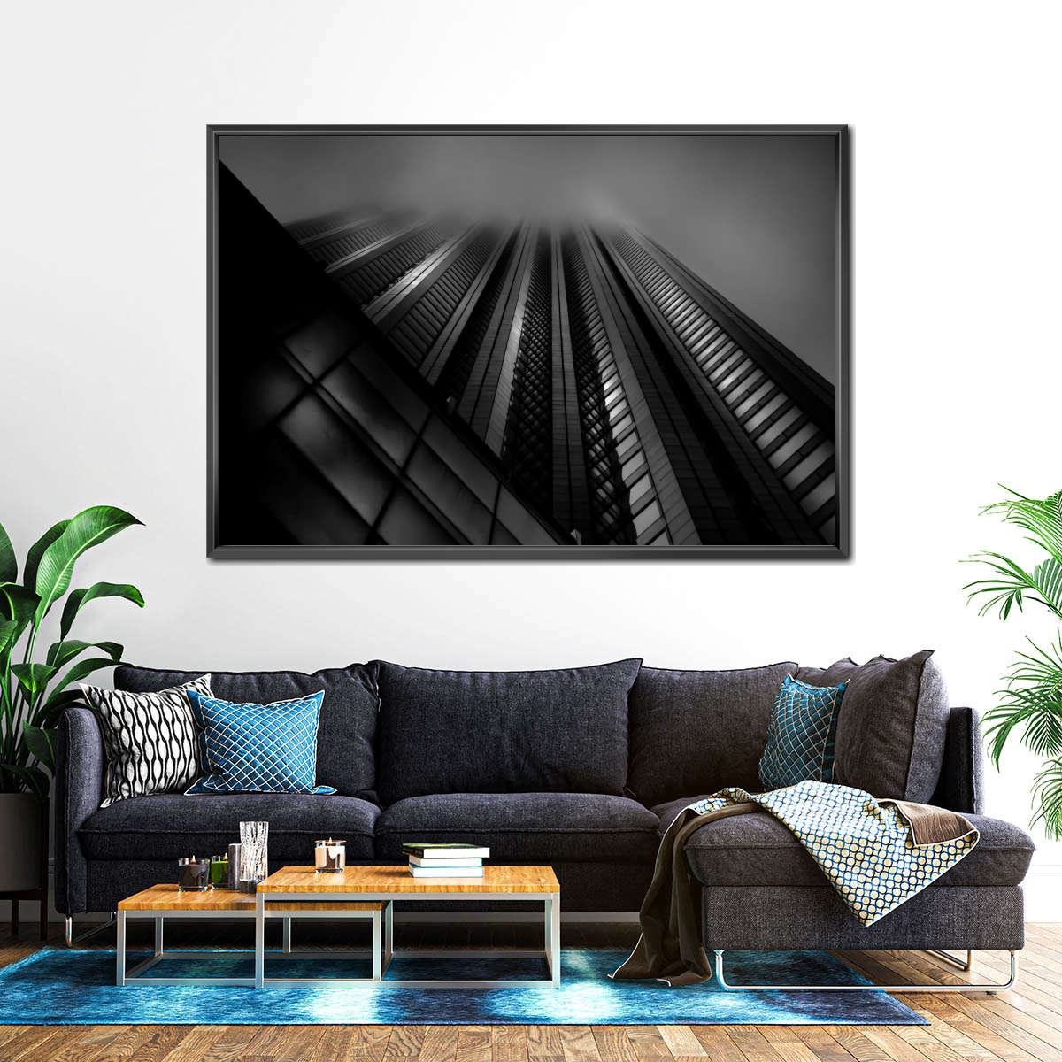 Foggy Skyscraper Wall Art - Image 5