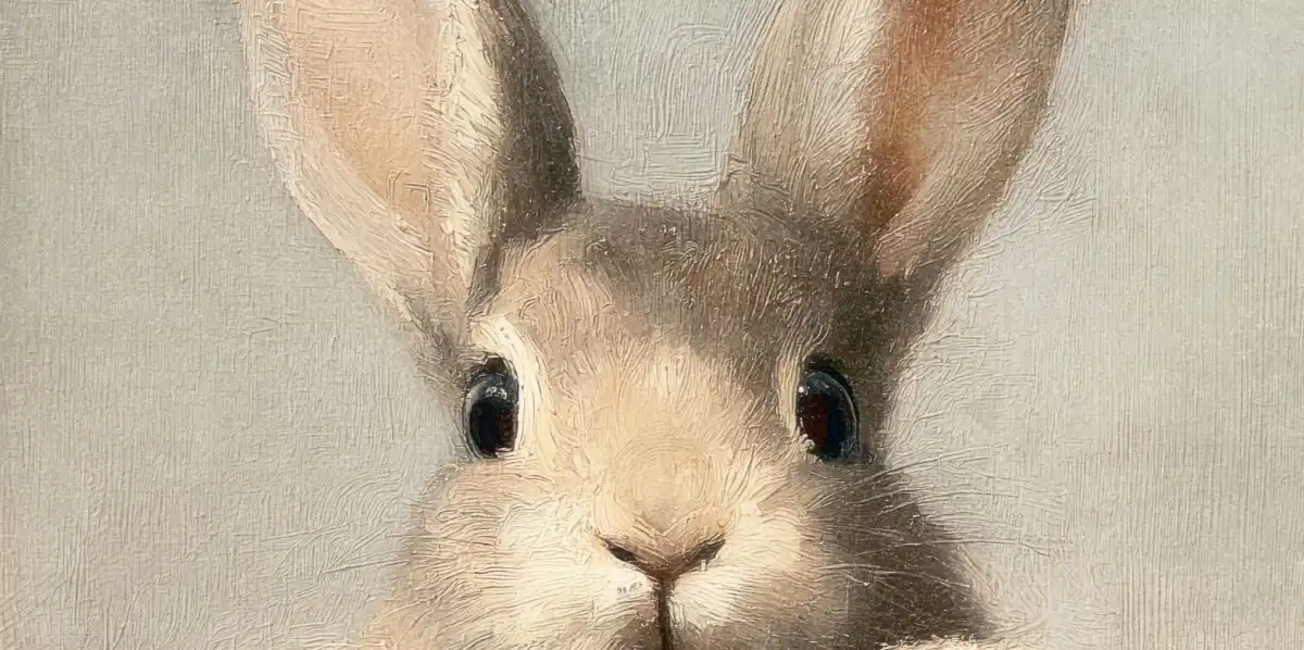 Front Bunny Portrait Wall Art - Image 15