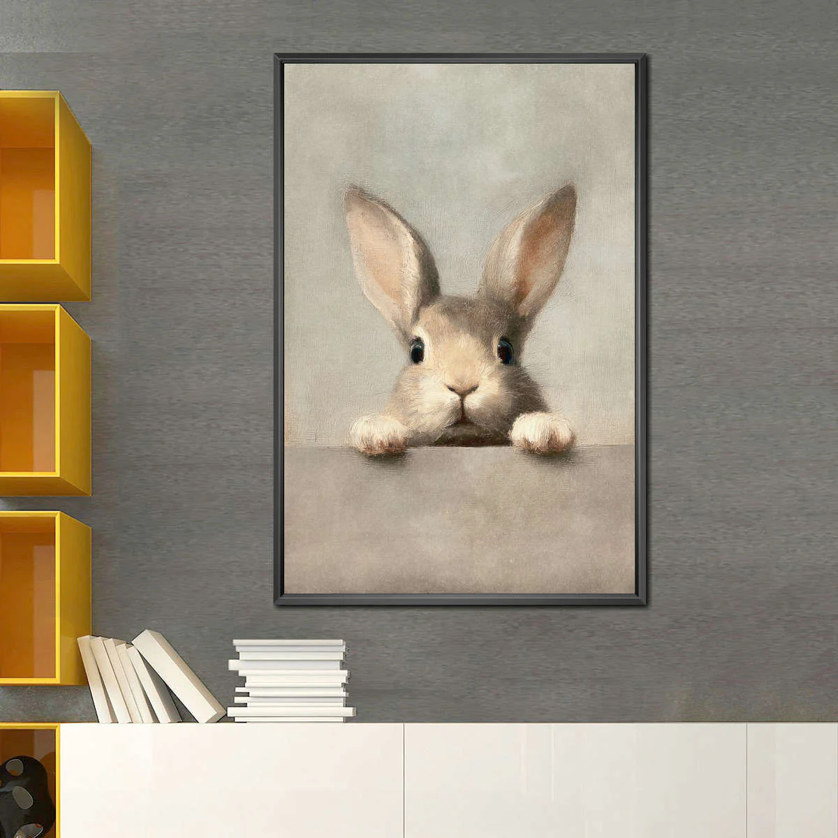 Front Bunny Portrait Wall Art - Image 5