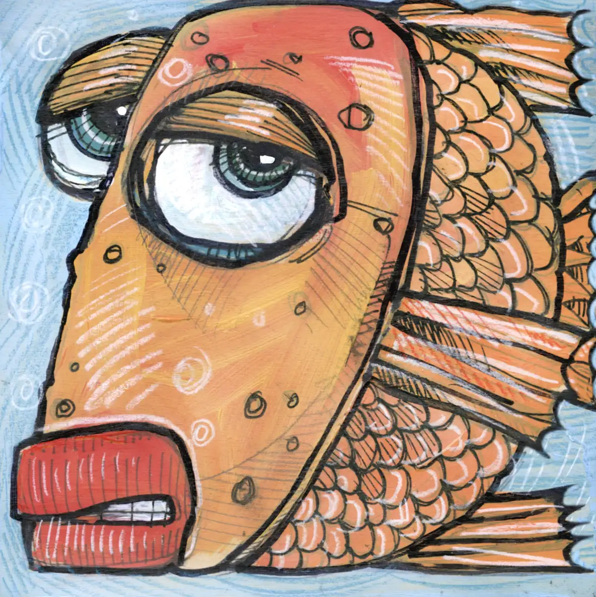 Frowning Fish Wall Art - Image 9