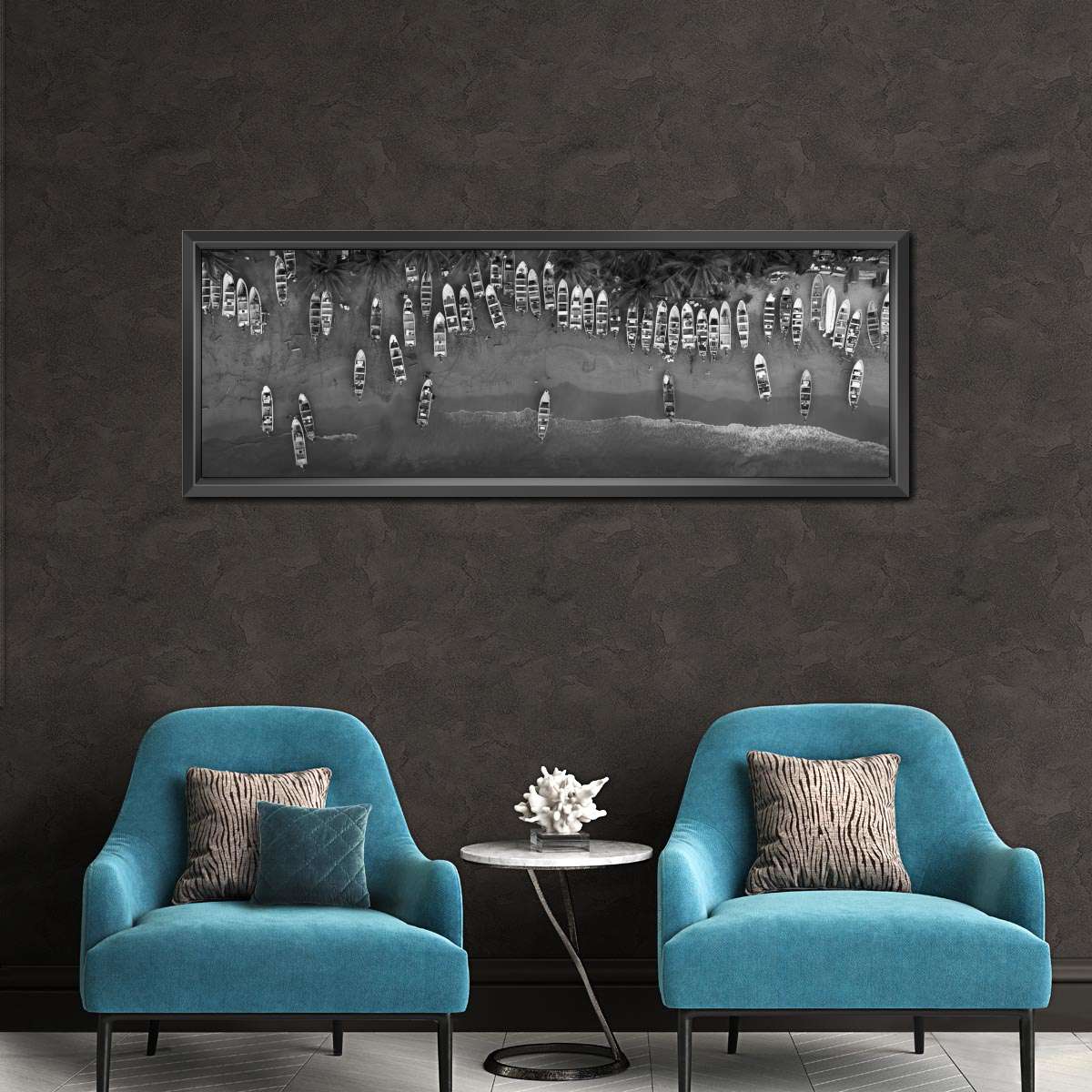 Fumarolas Boats BW Wall Art - Image 5