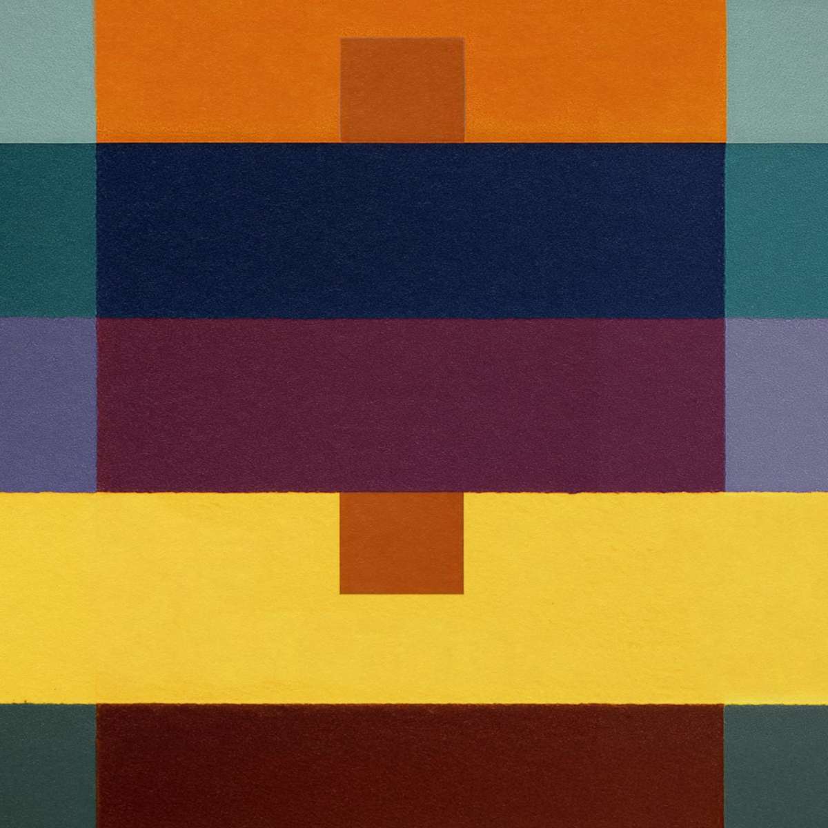 Geometric Color Study with Rectangles Wall Art - Image 2