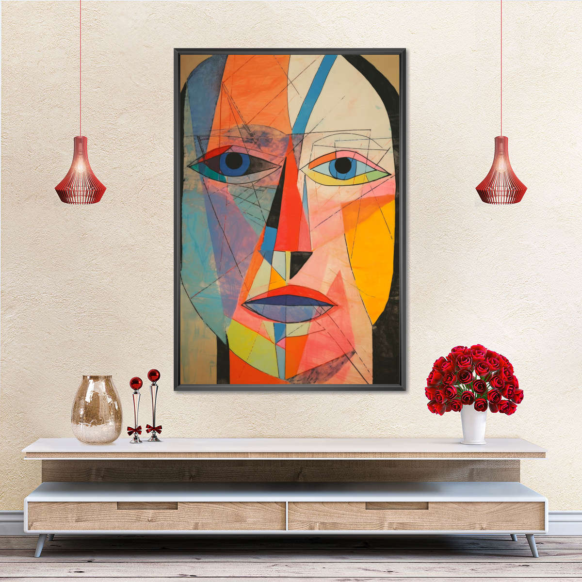 Geometric Reflection Wall Art - Image 5
