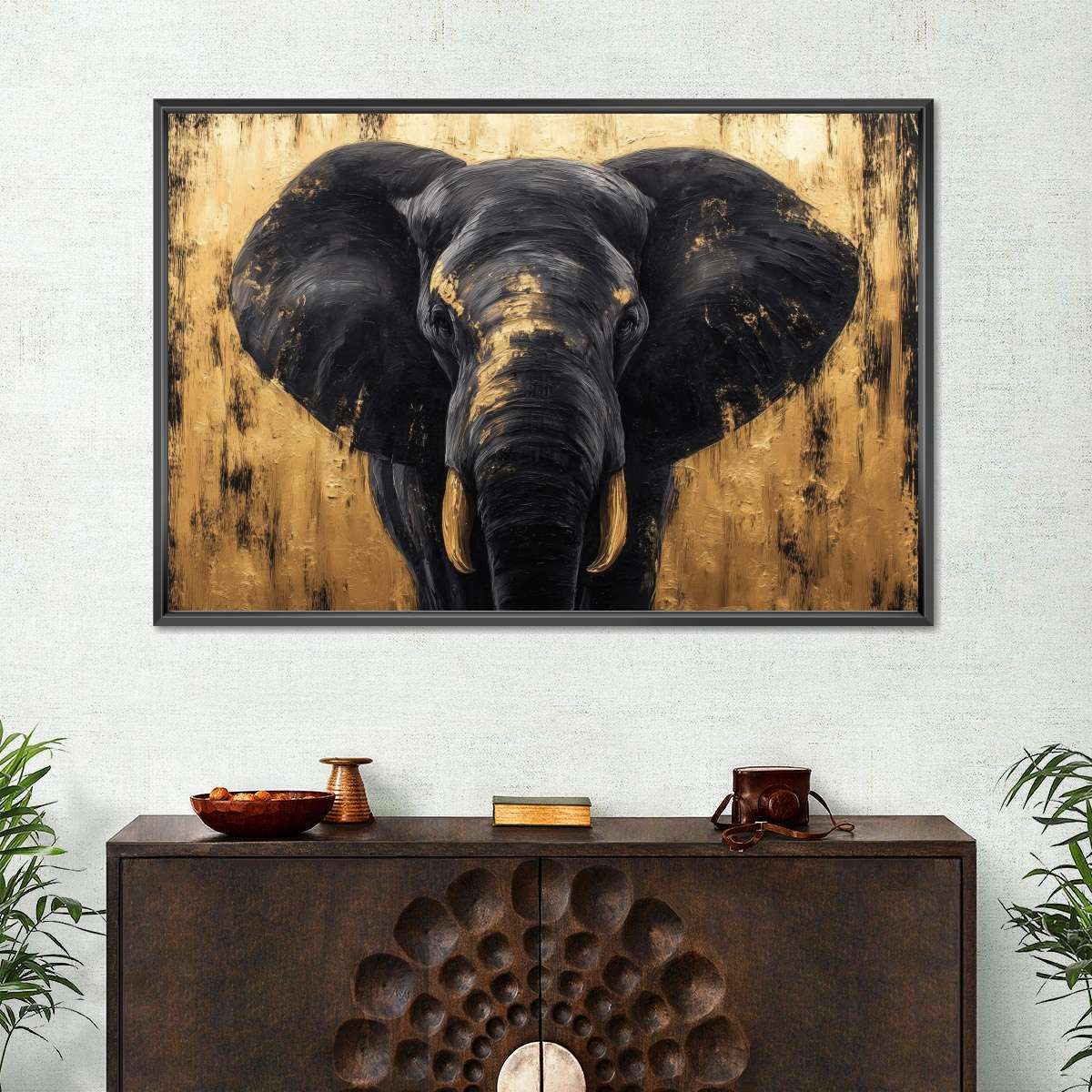 Gilded Elephant I Wall Art - Image 4