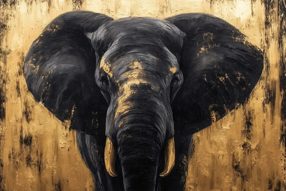 Gilded Elephant I Wall Art - Image 9