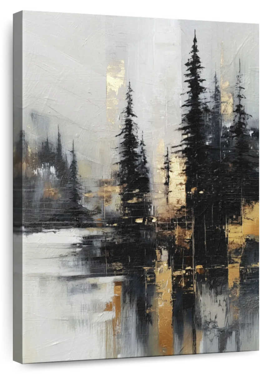 Gilded Tree Silhouettes Wall Art