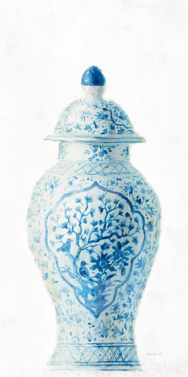 Ginger Jar I On White Crop Wall Art - Image 10