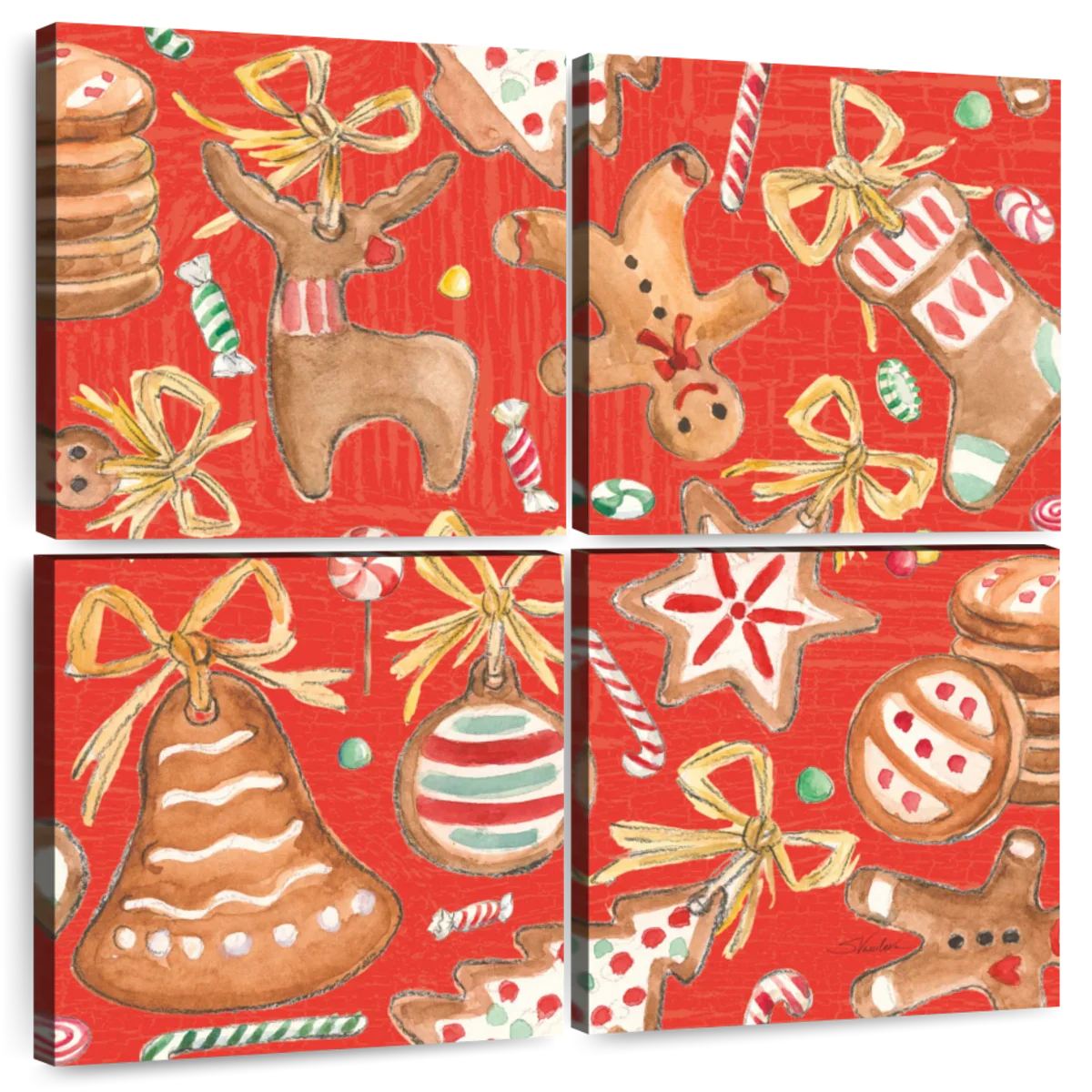 Gingerbread Christmas Pattern IB Wall Art - Image 8