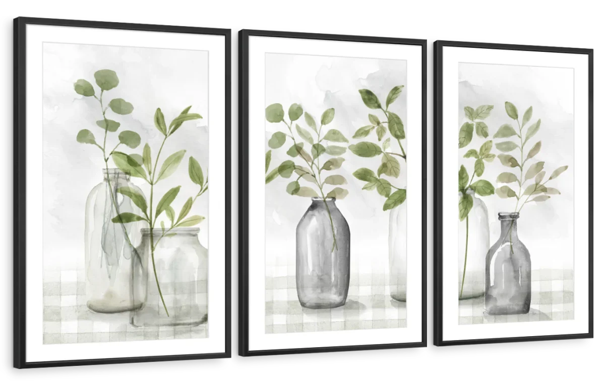 Gingham & Foliage Wall Art - Image 13