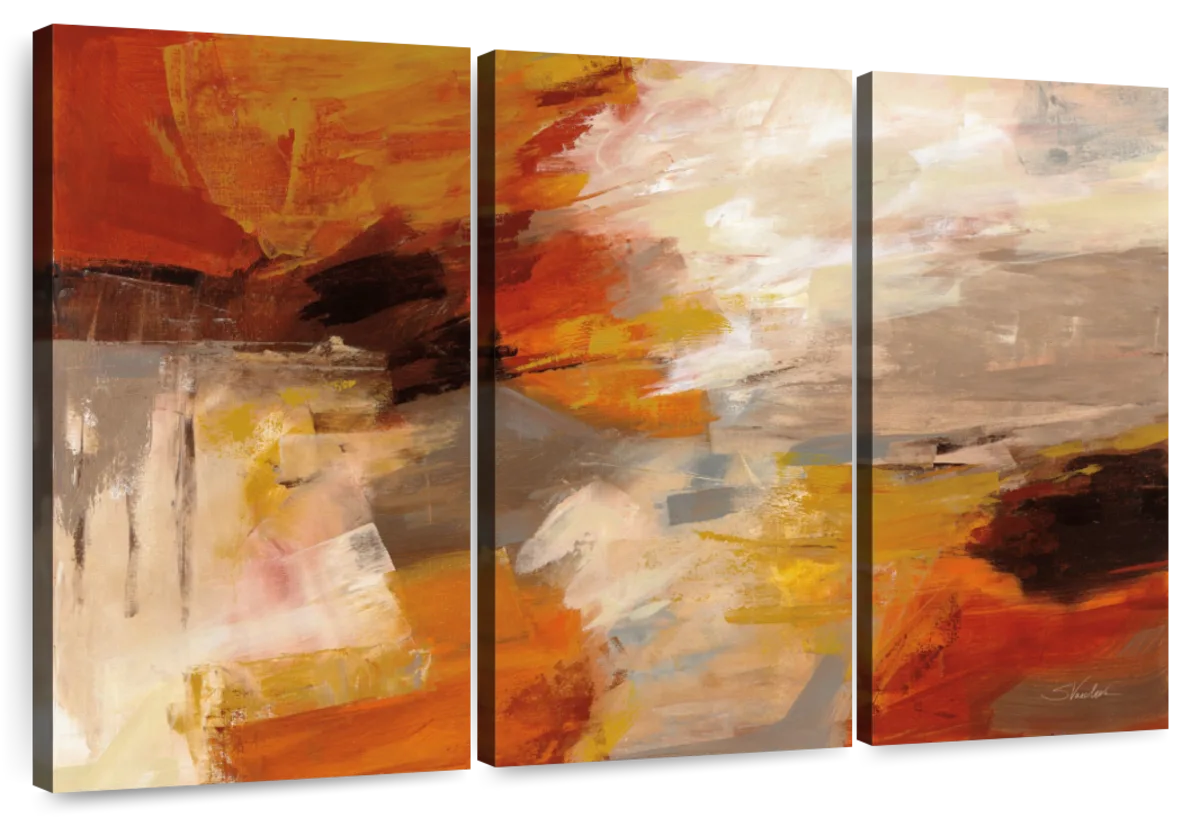 Golden Falling Leaves Wall Art - Image 16